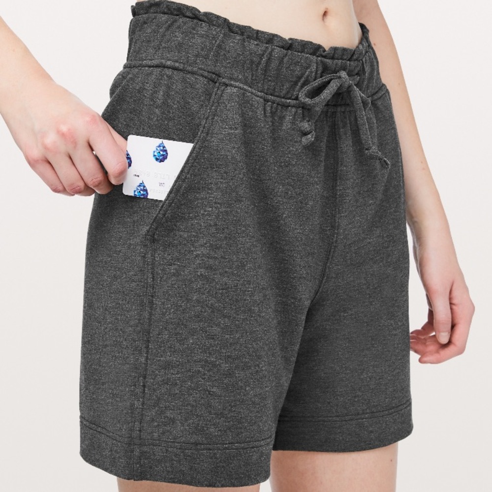 Tie waist lounge shorts
